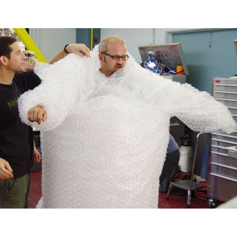 

Tambahan pelindung packing paket bubble wrap extra keamanan