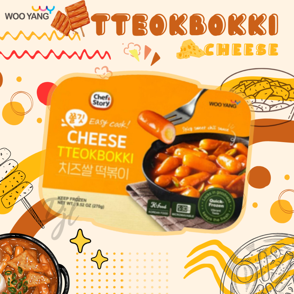 

Wooyang Cheese Ttteokbokki Kue Beras Instant Siap Saji Dengan Rasa Keju Import 1 Pcs