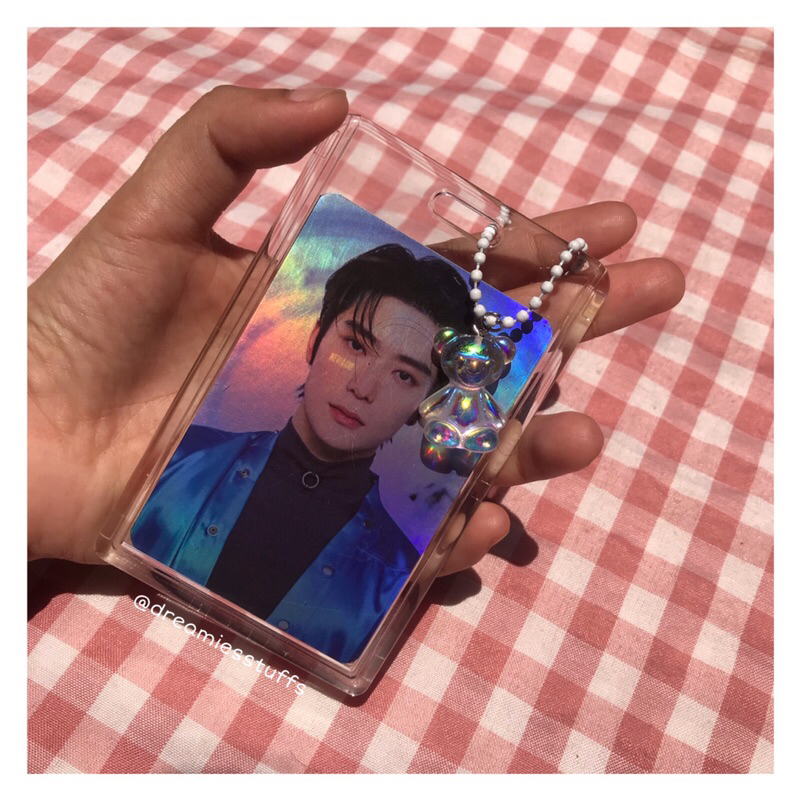 (Dream) Mini cute gummy bear Plain cute Akrilik Photocard holder by dreamiesstuffs Akrilik Card hold