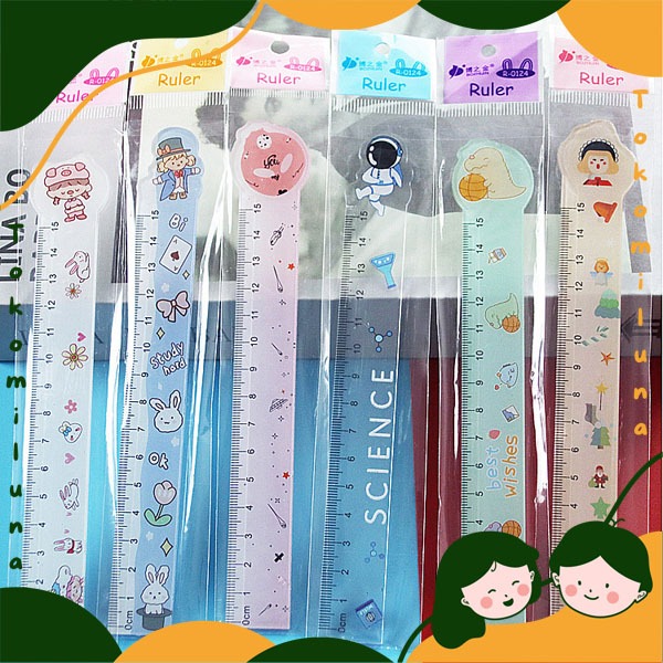 

Penggaris anak sekolah gambar motif lucu cute kawai cocok untuk souvenir ultah HB1496