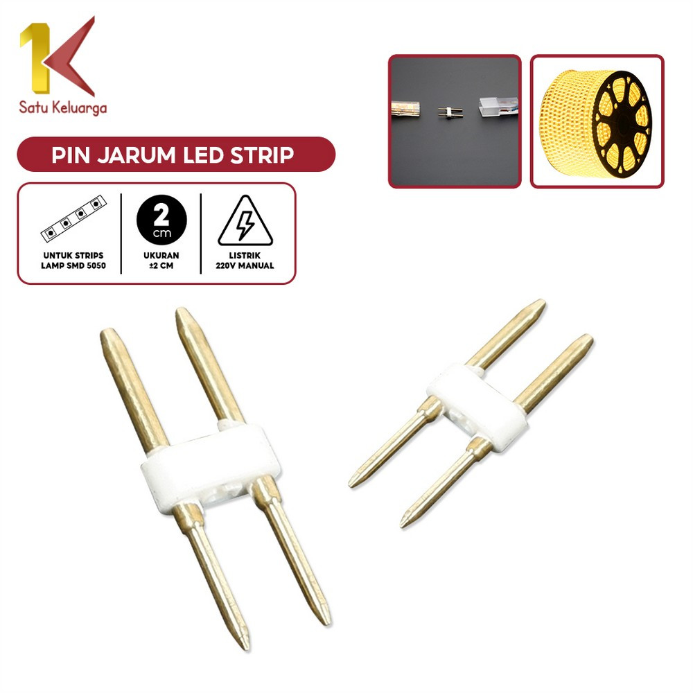 Satu Keluarga Pin Jarum Sambungan C885 Jarum Konektor Socket Lampu LED Strip Selang 5050 220V Jarum 