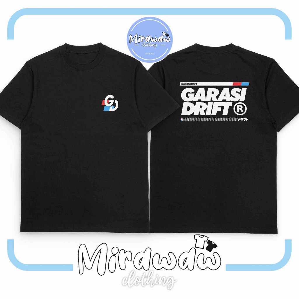 Kaos Garasi Drift Logo Baju Distro