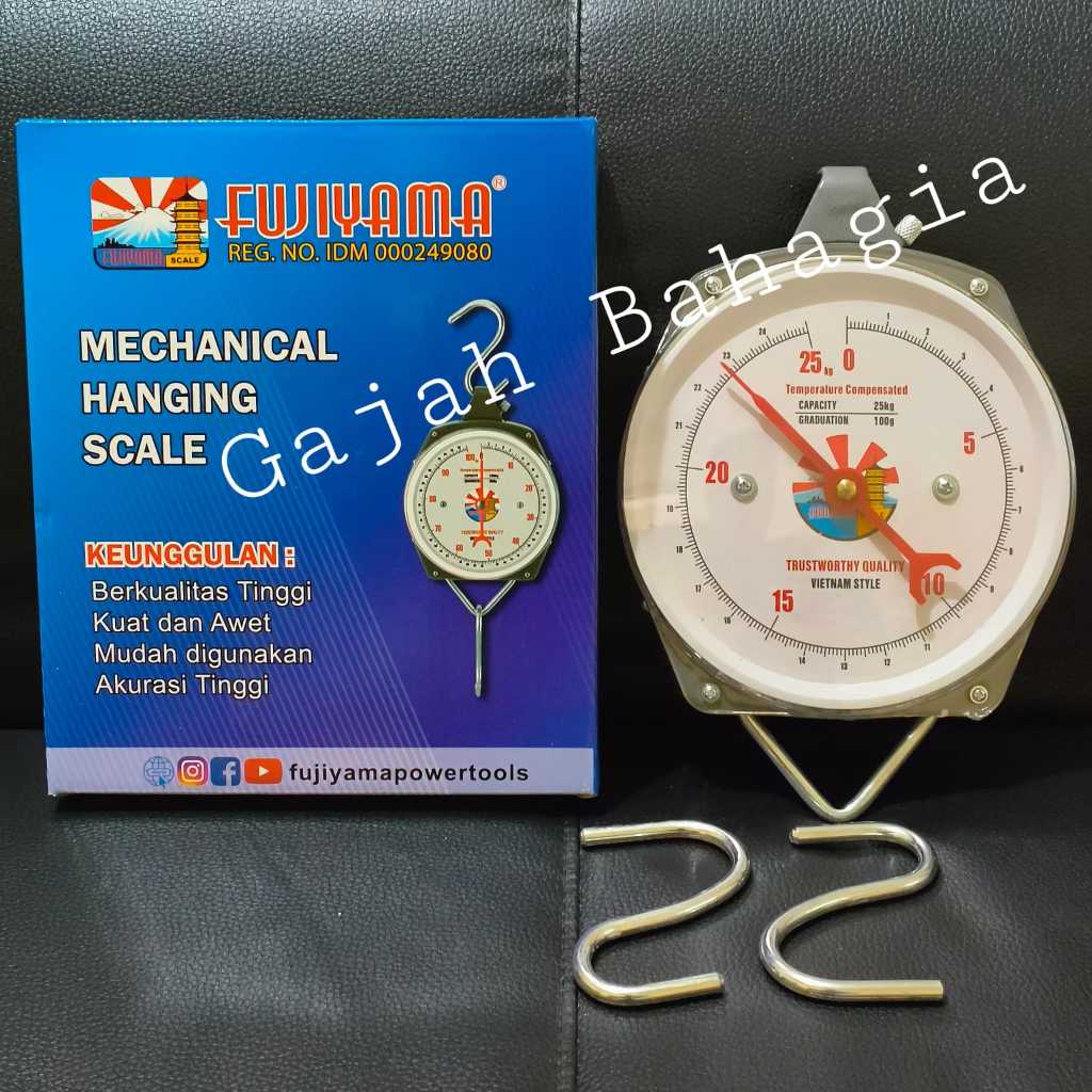 Timbangan gantung analog 25 kg Laundry Kardus Timbang Hanging Scale