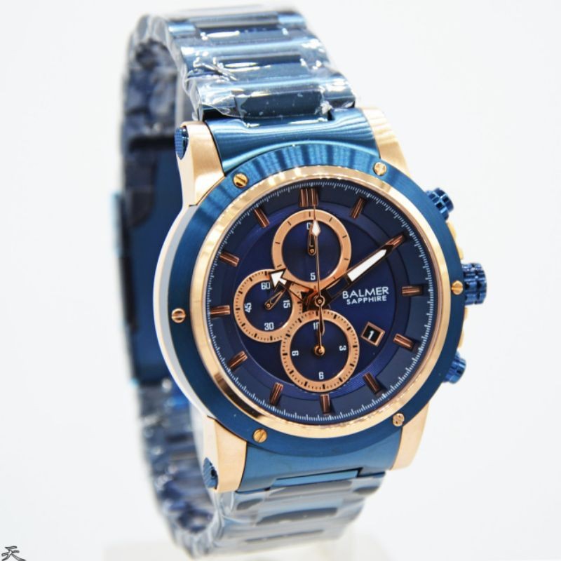 ORIGINAL 100% BALMER 7991-Jam Tangan Pria Balmer - Blu Rose - Saphire Glass Garansi Resmi