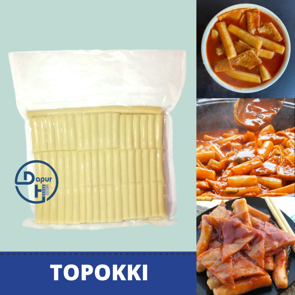 

JAJAN KOREA Toppoki 1 Kg Halal /Tteokbokki / Rice Cake//