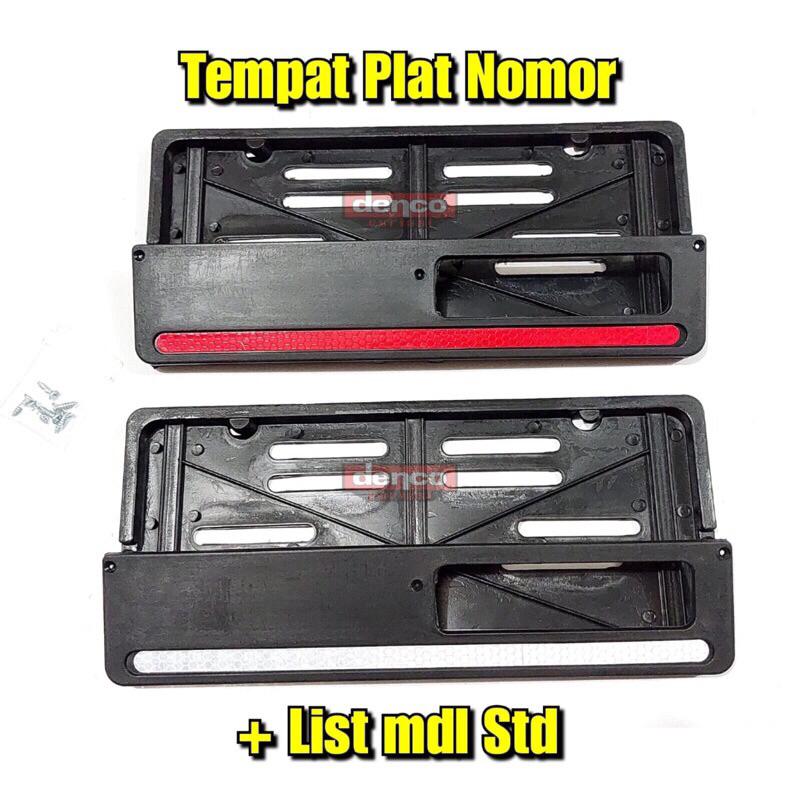 COVER PLAT NOMOR MOTOR / Tempat Plat Nomer Motor Garis Model ORI HONDA