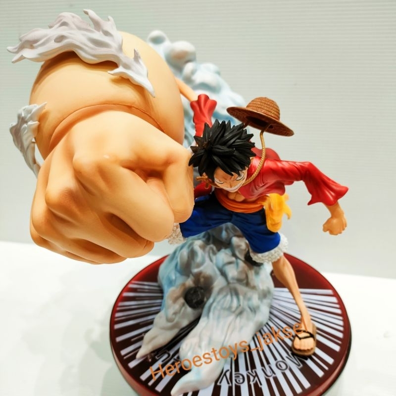 Action Figure One Piece Monkey D Luffy Besar Wano Gear 3 Luffy Figure Baru