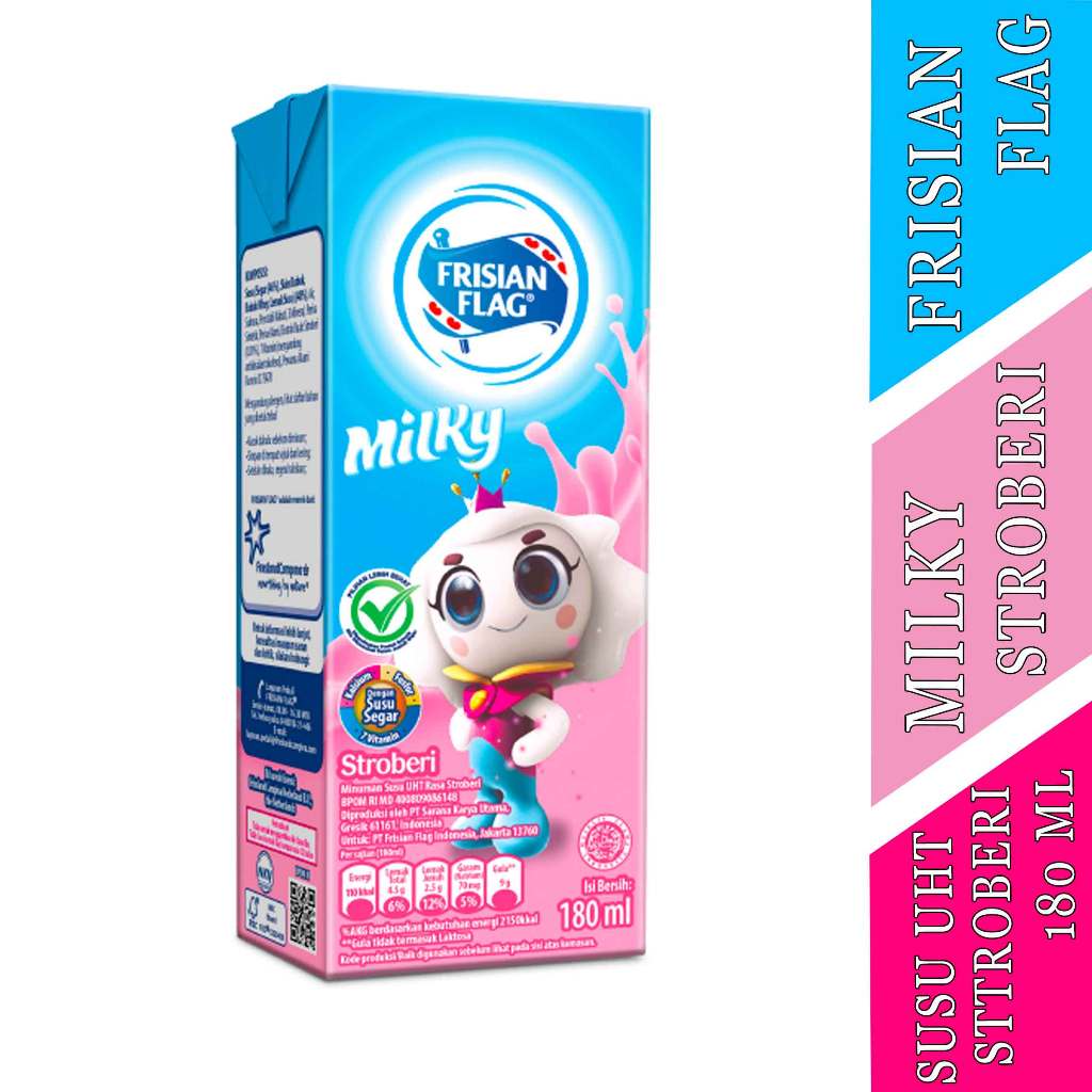 

Susu UHT - Frisian flag - Susu - Rasa Strawberry - 180ml