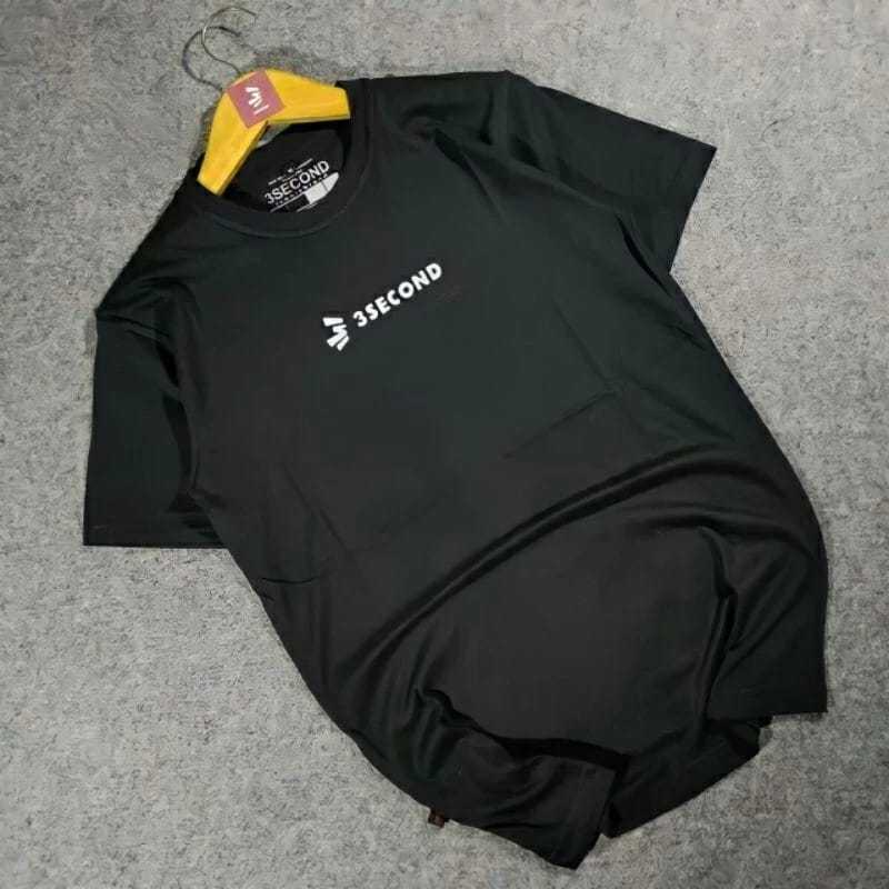 kaos pria kaos distro kaos terlaris kaos 3second threesecond Hitam - Kaos Murah 3 second combet 30s