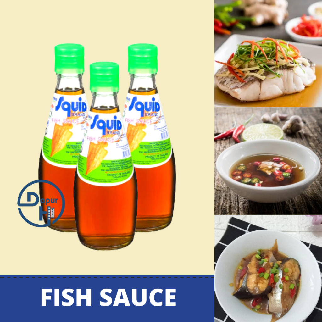 

SQUID BRAND Fish Sauce Kecap Ikan 300 ml Halal │ Saus Ikan Import Thailand--
