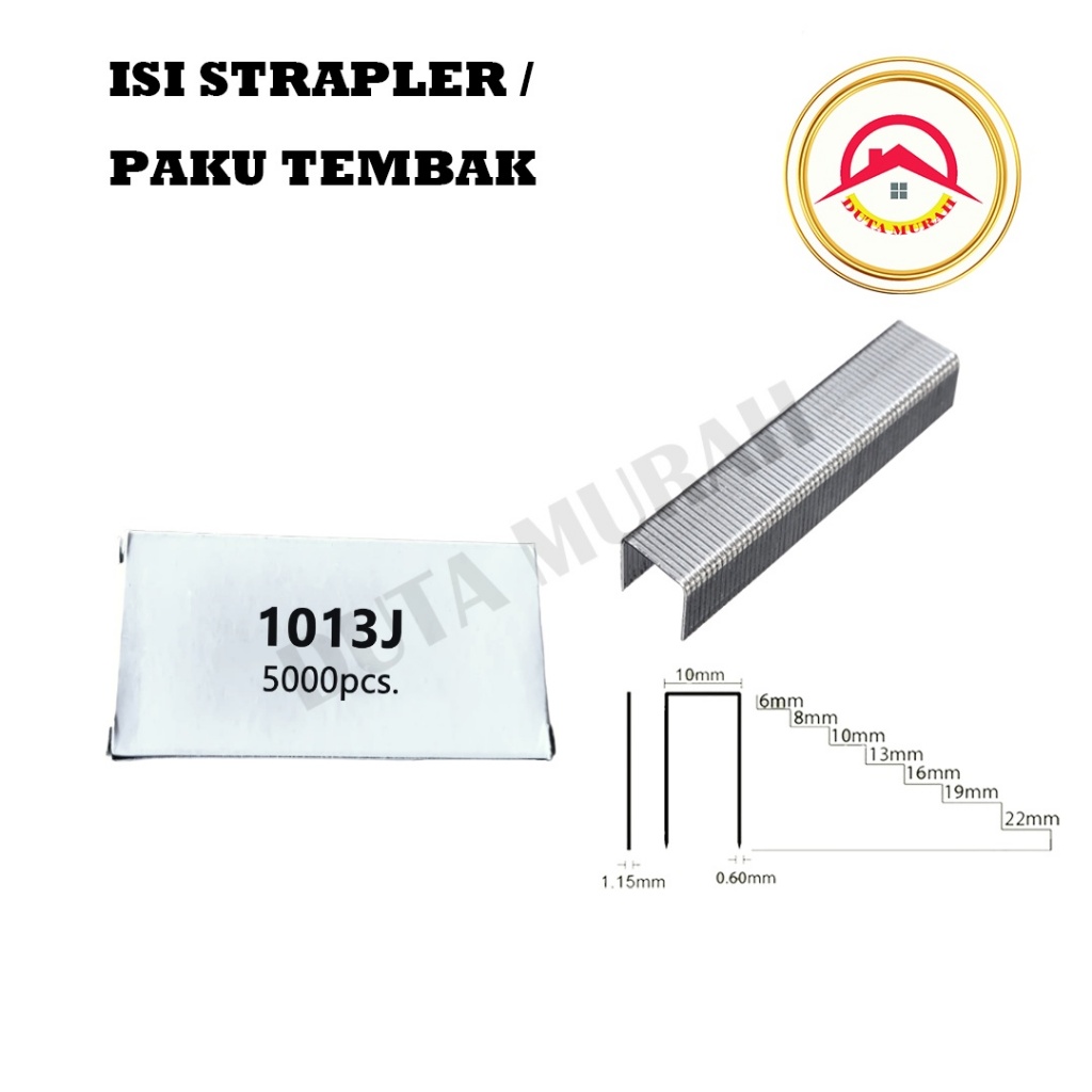 

Isi Straples Isi Strapler Tembak 1013 J Paku tembak( 13mm)