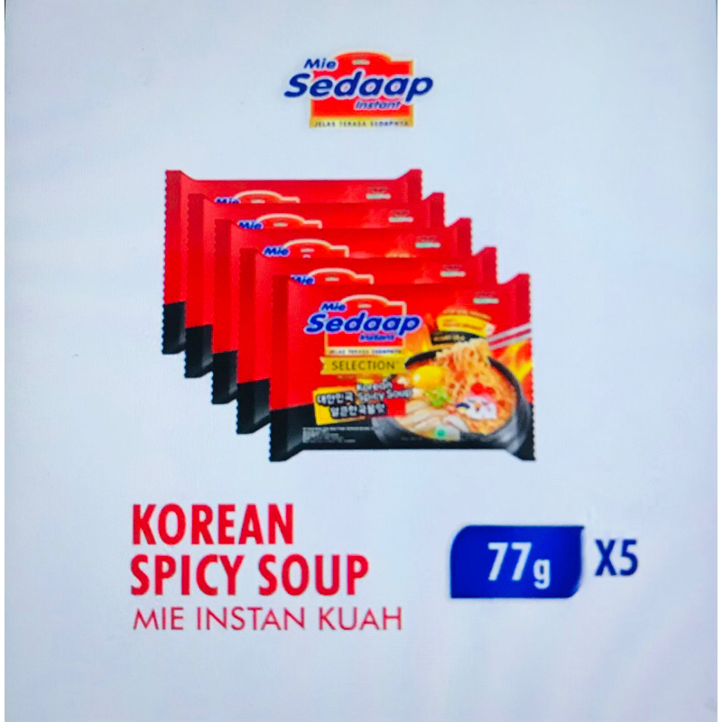 

Sedaap korean spicy soup per 5pcs