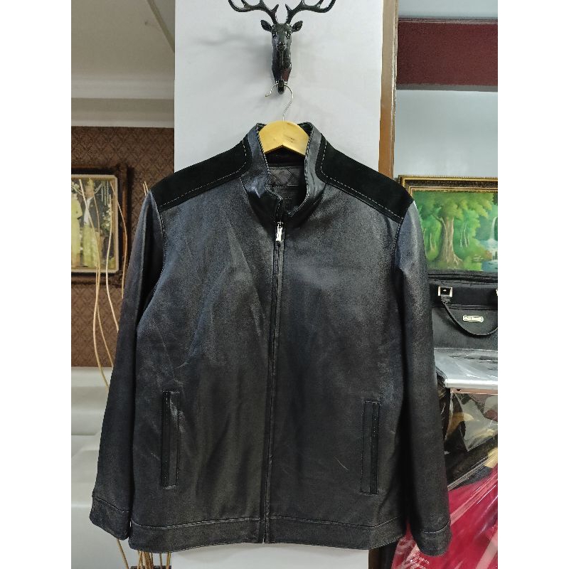 jaket kulit TREMOLO (size XL)