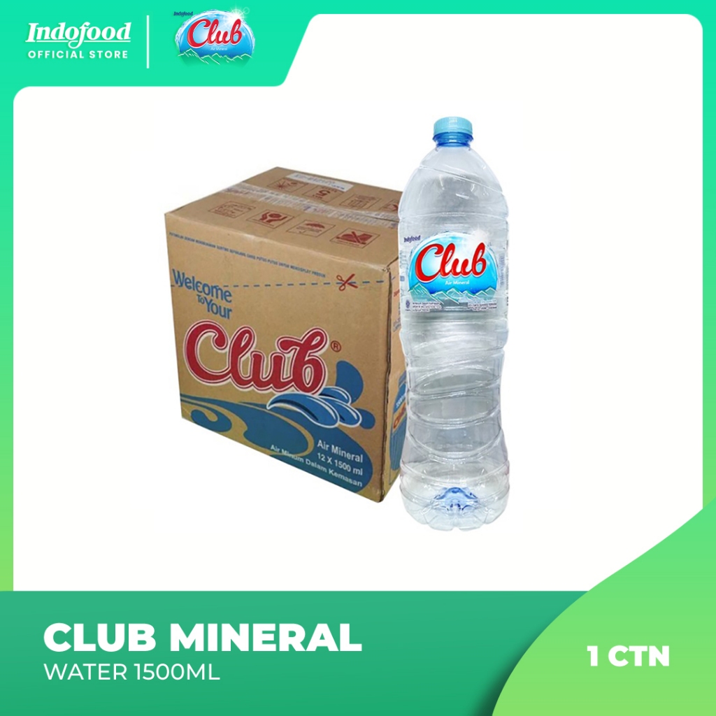 

1 ctn - Club mineral water 1500ml