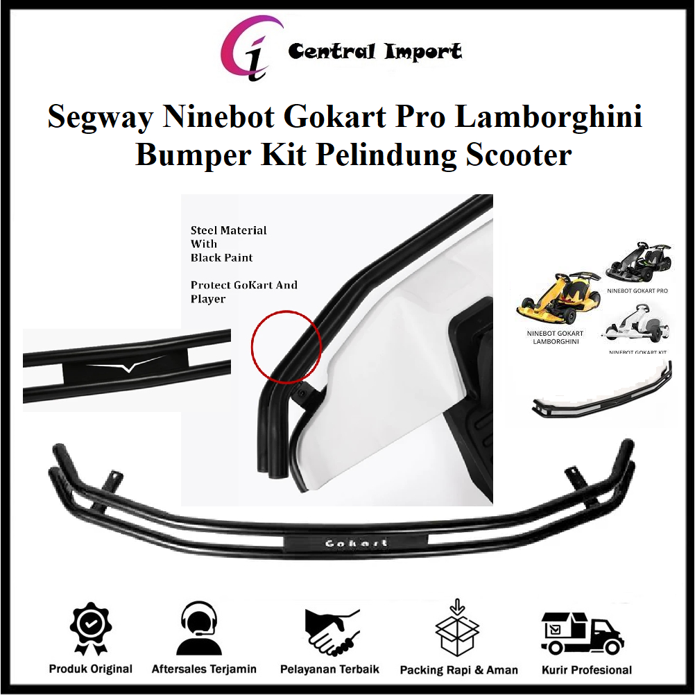 Segway Ninebot Gokart / Pro / Lamborghini Cover Bumper Depan - Pelindung Gokart - Front Bumper Gokar