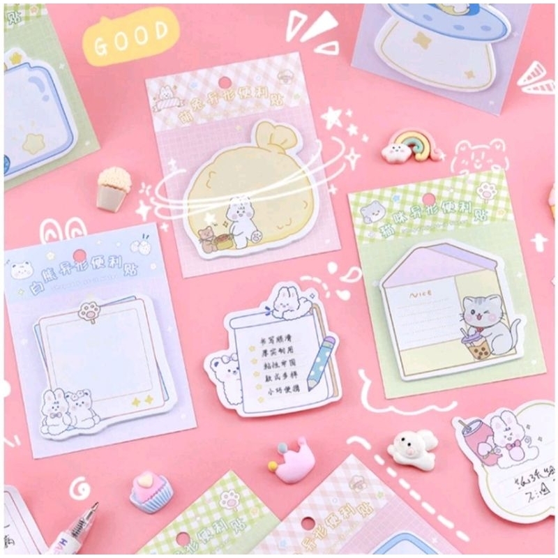 

Sticky Notes Motif Kartun Cartoon Memo Note Memo Tempel Index Marker Motif Kartun Lucu