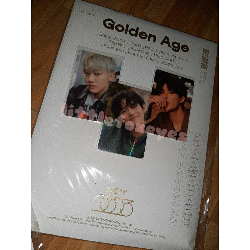 [BACA DESKRIPSI] [Ready Stock] NCT 2023 THE 4TH ALBUM GOLDEN AGE COLLECTING ARCHIVING ver Mark Jeno 