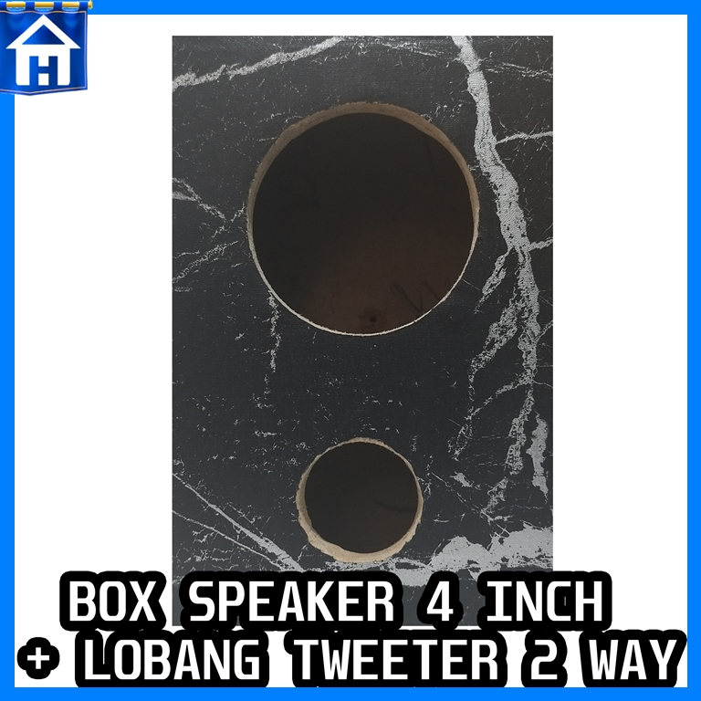 Box Speaker 4 Inch 2 way Lubang Tweeter