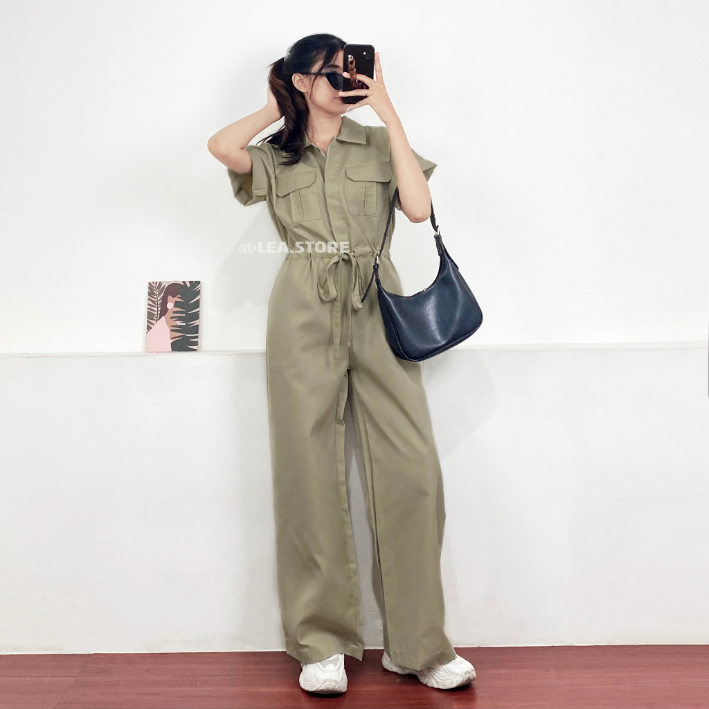 IVY WEARPACK JUMPSUIT / LONG OVERALL WANITA / LEA STORE
