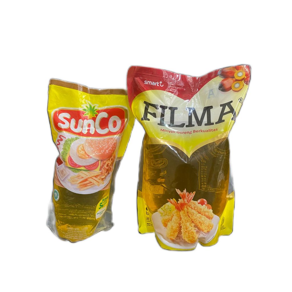 

paket sembako (Minyak Goreng Filma 2L & minyak goreng Sunco 1 Liter)