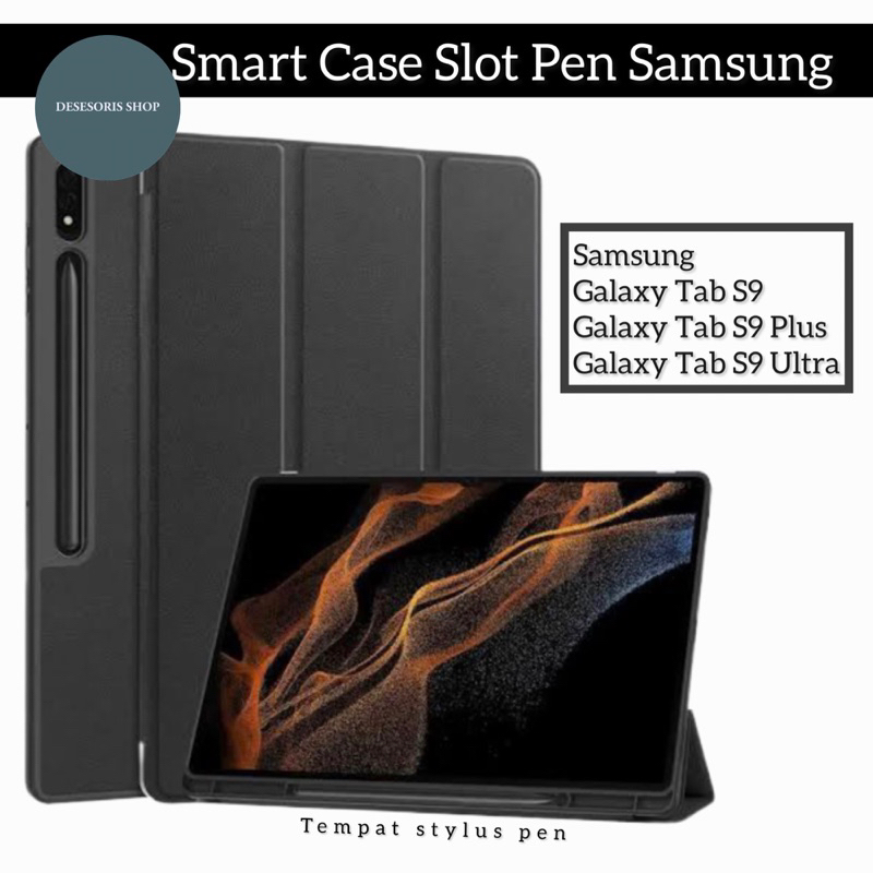 Smart Case Samsung Galaxy Tab S9 Tab S9 Plus Tab S9 Ultra Book Cover Slot Pen