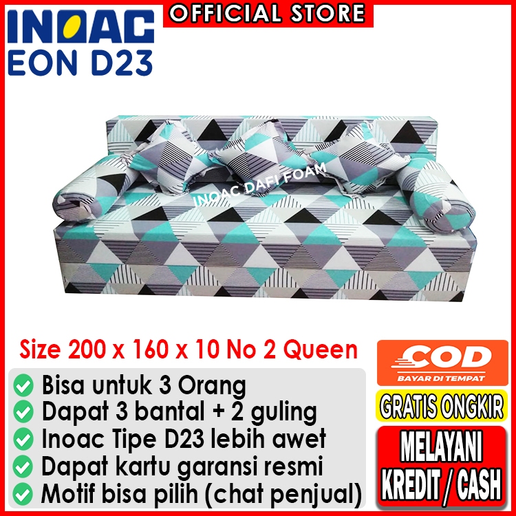 Sofabed Inoac 200x160x10 nomor 2 Queen busa Inoac EON D23 original garansi 10 tahun kasur busa kasur