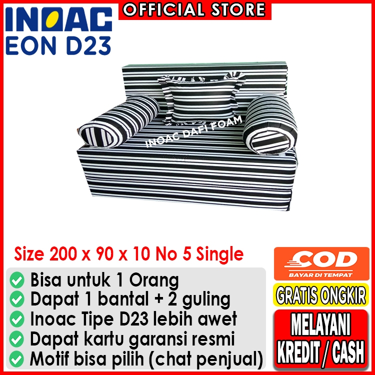 Sofabed Inoac 200x90x10 nomor 5 Single busa Inoac EON D23 original garansi 10 tahun kasur busa kasur