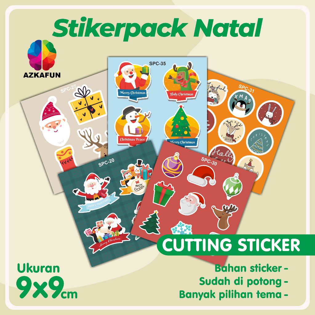

STICKER PACK CHRISTMASS BEST SELLER - stiker hampers natal - sticker thumbler - sticker aesthetic