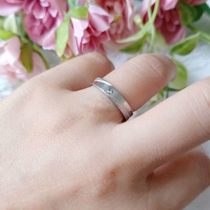 CINCIN TITANIUM SILVER COUPEL SOULMATE// CINCIN NIKAH SILVER // CINCIN TUNANGAN NIKAH PRIA&WANITA