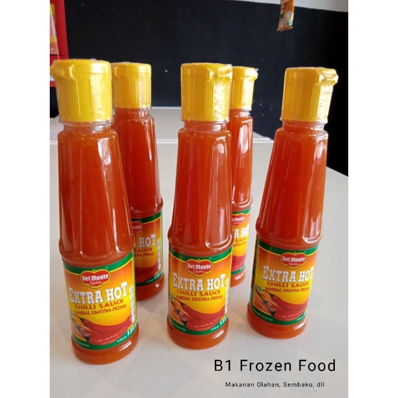 

SAUSBOTOL, Saus Botol Kecil Kemasan 135ml. SausDelmonte. SausDelmonte ExtraHot 135ml.
