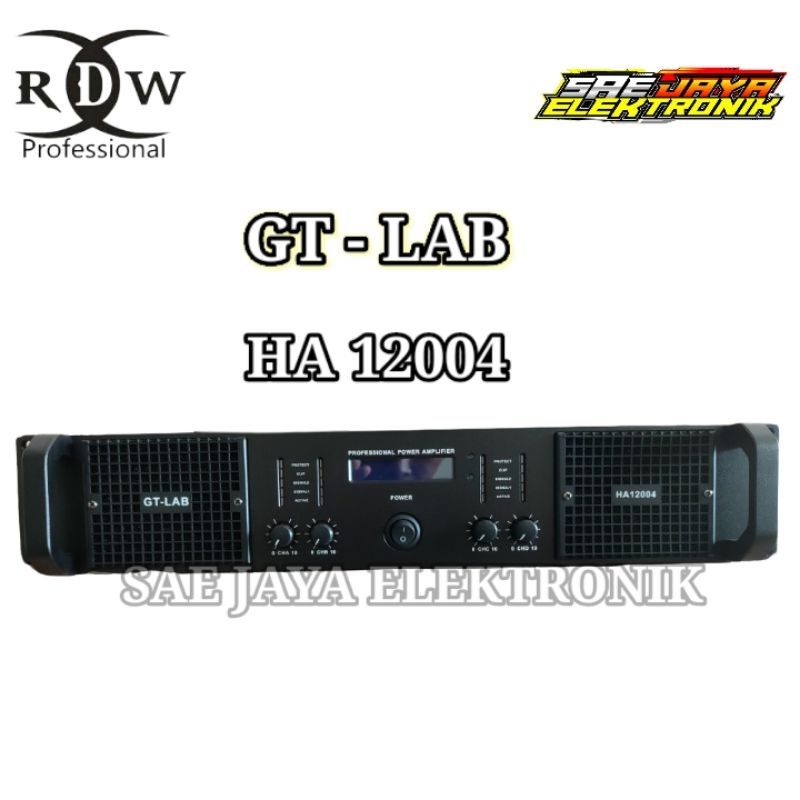 Power Amplifier RDW GT - LAB HA 12004 / HA12004  - 4 Chanel