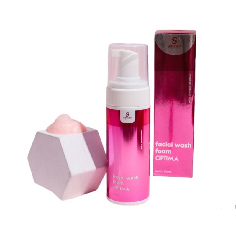 FACIAL FOAM OPTIMA GLOW | FACIAL WASH OPTIMA PINK SHINESKIN