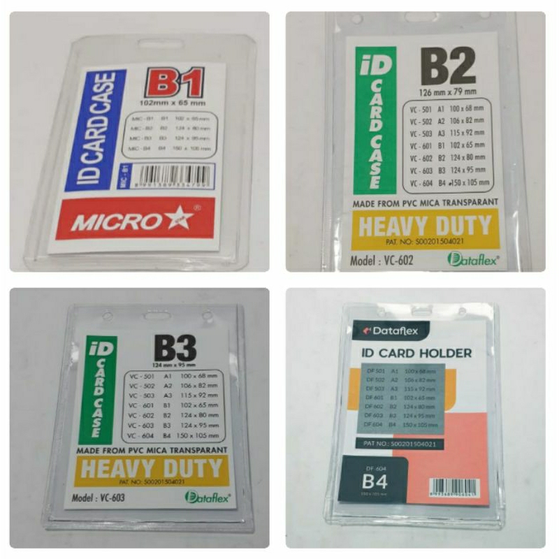 

Name Tag / Id Card Holder B1 Micro Star, B2, B3 dan B4 Dataflex
