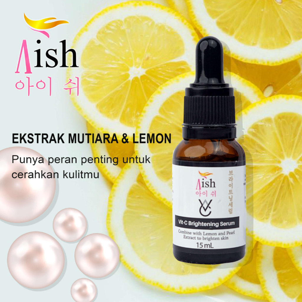 Serum Brightening Glow Up Serum Aish Skincare Skinker Mencerahkan Pembersih Wajah Muka