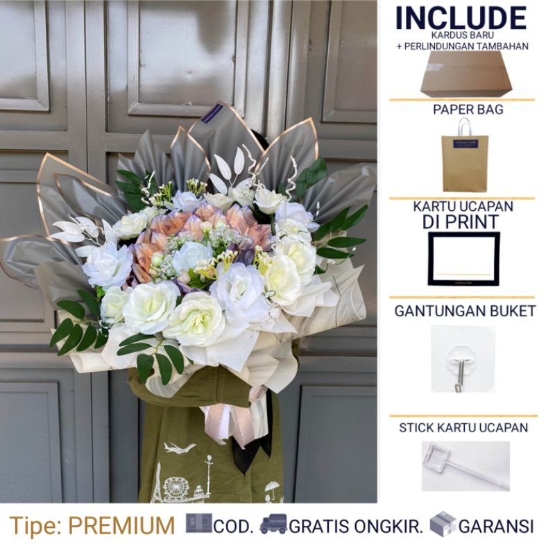 BUKET UANG HALAL NON RIBA – MINERVA - BUCKET UANG  - MONEY BOUQUET ULANG TAHUN - BUKET JAJANAN BUKET