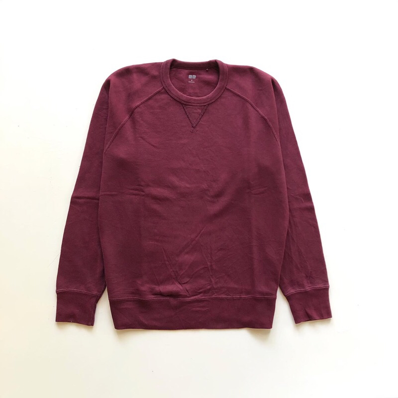 CREWNECK UNIQLO MAROON