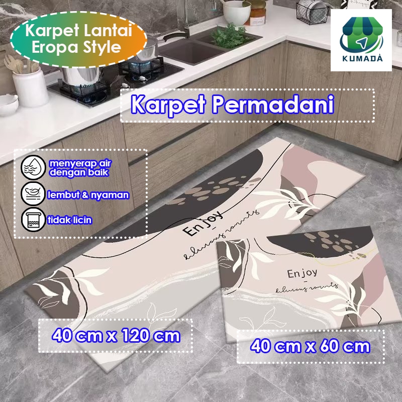 Karpet Motif Anti Slip Karpet Lantai Anti Slip Bahan Lembut