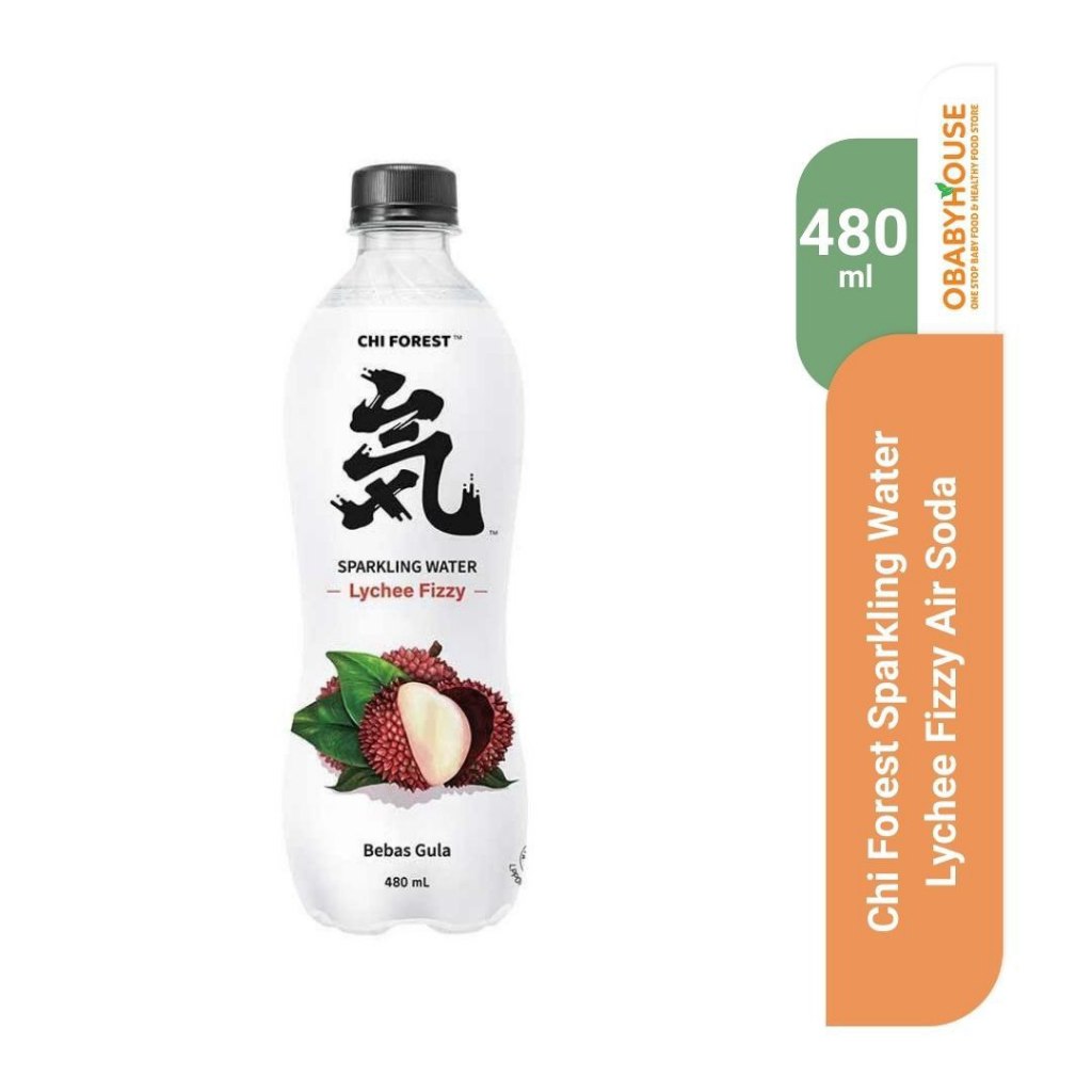 

Chi Forest Sparkling Water Lychee Fizzy Air Soda 480 ml