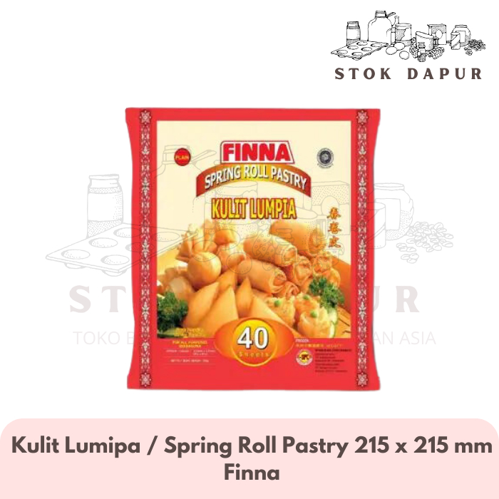 

Finna Spring Roll Pastry / Kulit Lumpia 215 x 215 mm 40 lembar