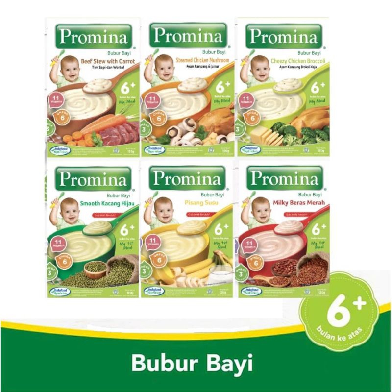 Promina Bubur Bayi 6+ / Mpasi bayi 6 Bulan