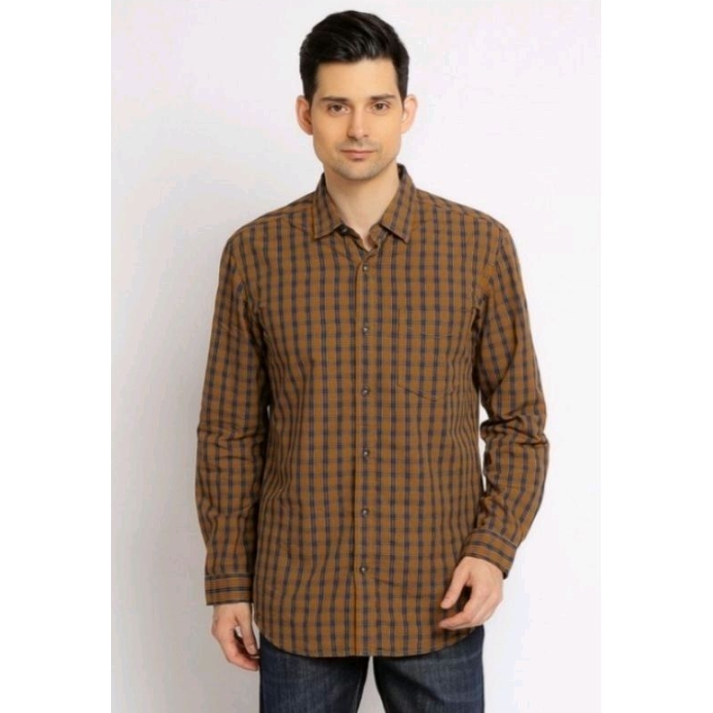 Kemeja Kotak Pria Original Lois KLL317