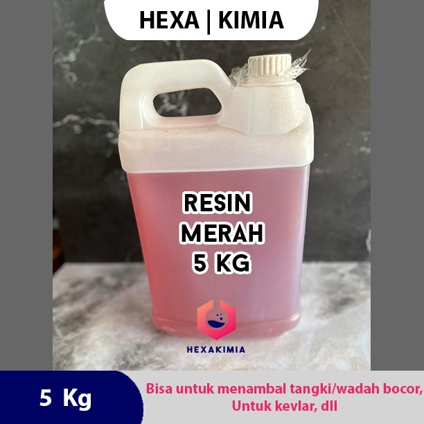 Resin Merah / Resin Fiberglass / Resin Merah 5kg / Resin Fiber