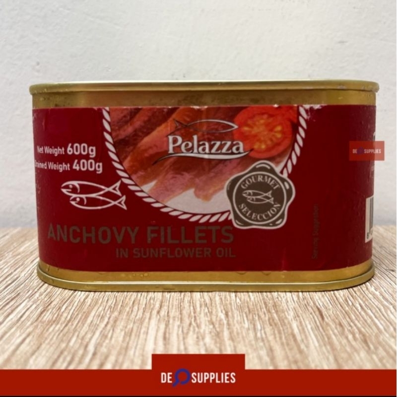 

Pelazza Anchovy Fillets in Sunflower Oil 600gr - Anchovies Fillet Teri