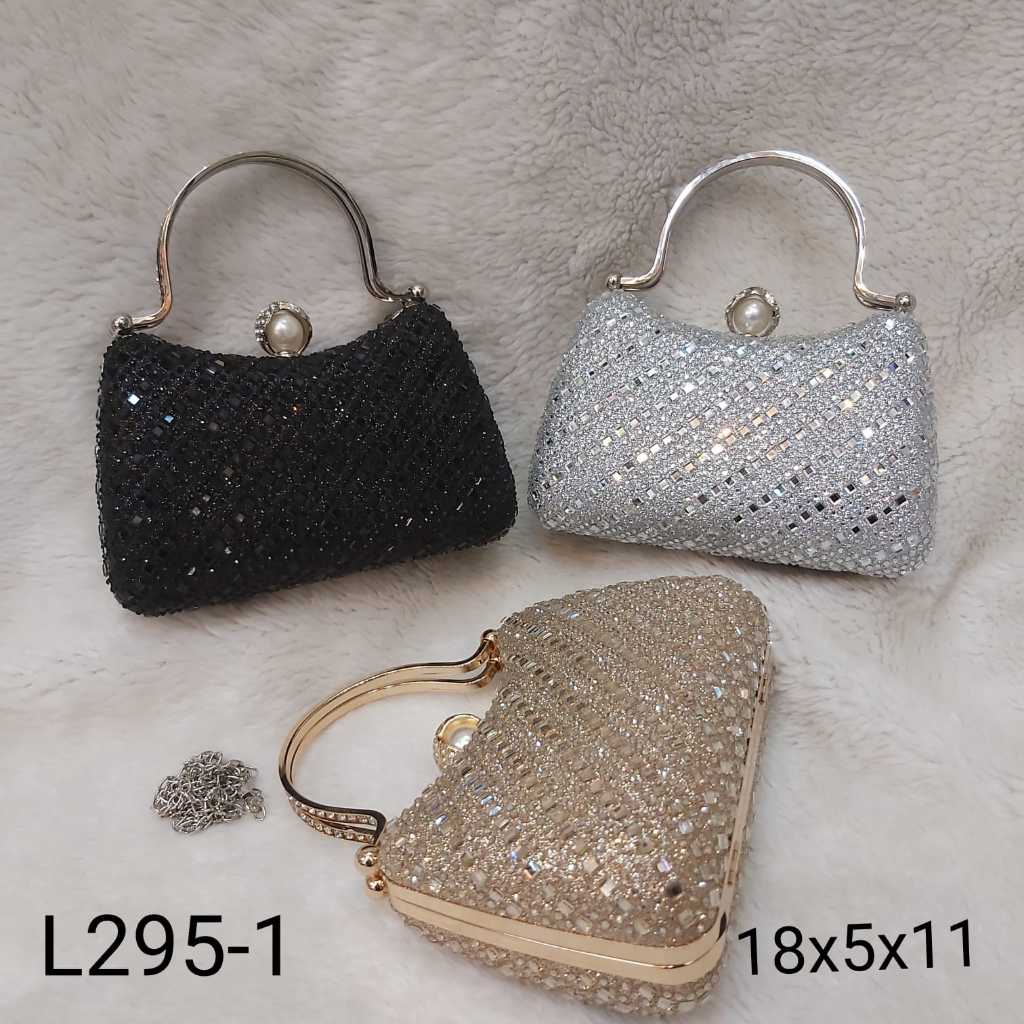 Tas Pesta Import Mewah Kristal Diamond Handbag Wisuda Kondangan Wanita Tas resepsi / Tas Syari / Tas