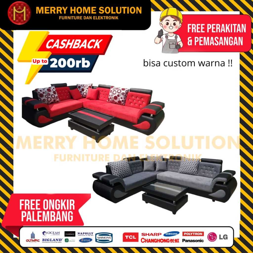 sofa L ICA LIANO sofa L minimalis sofa bisa costom