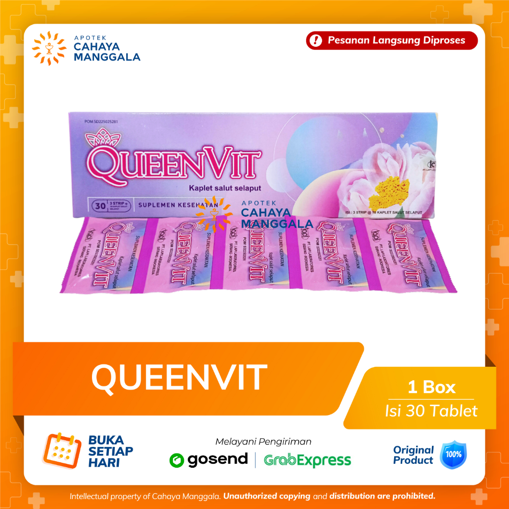 QUEENVIT BOX @ 30 KAPLET