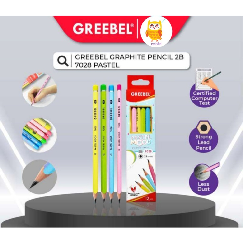 

GREEBEL PENCIL 2B (Harga Per Set)