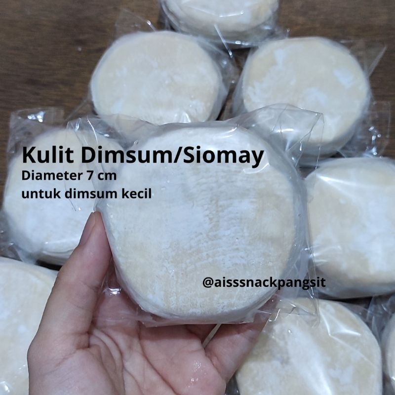 

Kulit Dimsum/Siomay Kukus Diameter 7 cm ORIGINAL, HALAL [PACKING KARDUS GRATIS]