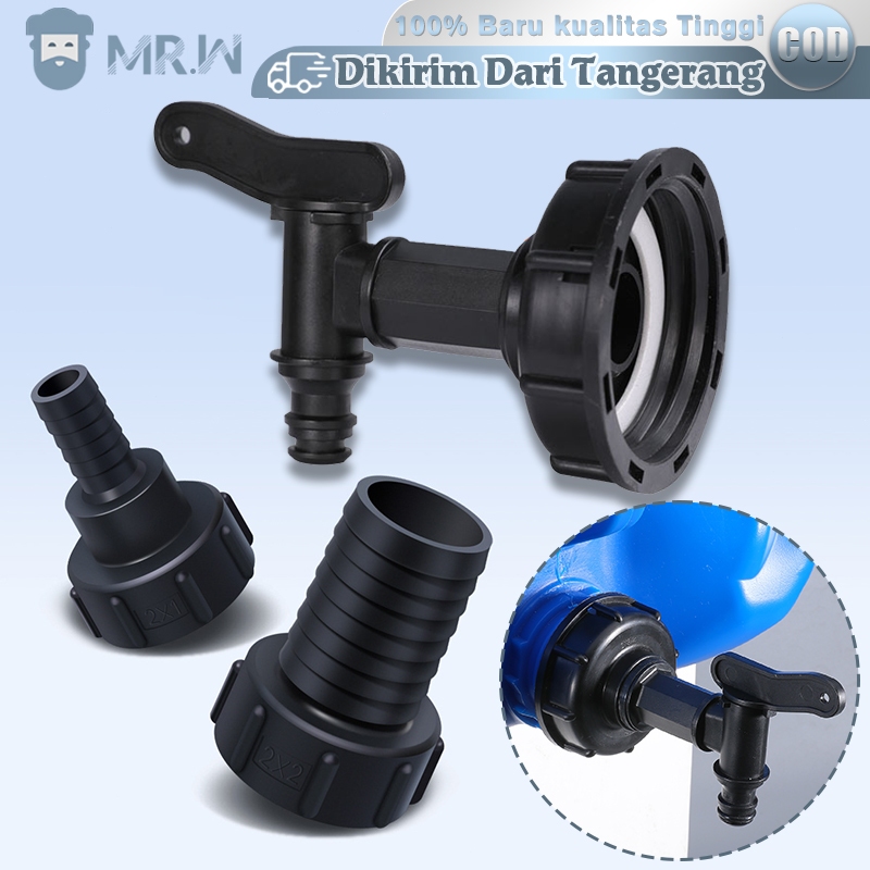 S60x6 IBC Tank Adapter Kran Ke Drat Luar Tutup Konektor Tangki IBC Adaptor Tangki IBC