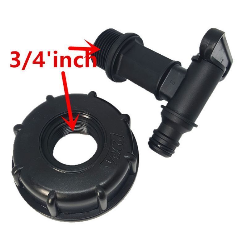 TERLARIS Konektor Tangki IBC S60x6 IBC Tank Adaptor Kran Air Adaptor Tangki IBC Adapter Konektor Air